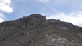 Début du sentier vers la montée finale