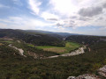 Le bois d'Ajude, les falaises de l'Ibie, le Gour de la Sompe à Lagorce