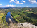 Point de vue sur la rivière Lot entre St-Sozy et Meyronnes