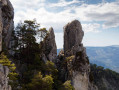 Point de vue sur les roches canines