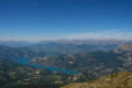 Point de vue sur Serre-Ponçon et les Alpes