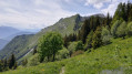 Pointe de la Fougère, l'arête vue du col de la Fougère