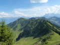 The Border Ridge and Pointe de Recon from le Morclan