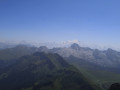 Pointe Percée devant le Mont blanc