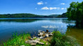 Le Suc de Cherchemus depuis le Lac d'Issarlès