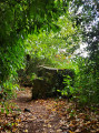 Rocher sur le sentier