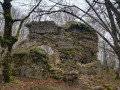 Ruine du monastère, juste avant l'arrivée à la chapelle