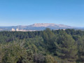 Le canyon, la colline, le Canal de Provence et village de Simiane-Collongue