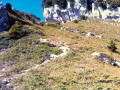 Sentier à la sortie de la brèche.