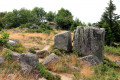 Sentier au milieu des amas rocheux du Steinberg