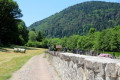 Sentier de la Wolfgasse derrière le cimetière de Metzeral