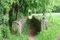 Sentier entre deux murets de pierres (au retour)