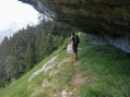 Sentier sous la roche de Fitta