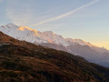 Soleil couchant sur le Mont Blanc