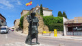 Statue du pèlerin à l Carrion de los Condes