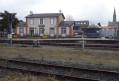 Ste Pazanne, vue sur la gare et l'église "rue des Gâts"