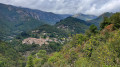 Sur la D 318 - vue sur le village d'Antraigues sur Volane