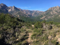 Vallée de Cavu - vue montagne