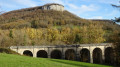 Viaduc et falaise de la Brème