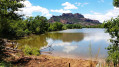 Vue du Lac de l'Arena et le Rocher de Roquebrune sur Argens