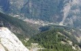 Vue de Saint Etienne de Tinée depuis la croix de Berchia