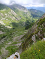 Vue depuis le haut de la falaise de la Pointe de Vernaz