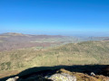 Vue depuis le Peyre Arse sur la vallée et le col de Serre