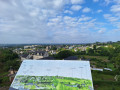 Vue depuis le sommet du donjon médiéval de Villaines la Juhel