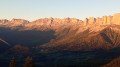 Vue des Balcons Est du Vercors le matin