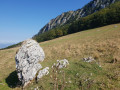 Vue des contreforts du Vercors depuis la plaine des Ecouges