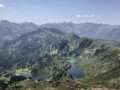 Vue des lac au sommet du pic de Tarbésou