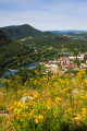 Vue du Baume les Dames depuis la Fente de Babre