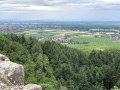 Vue du haut du donjon du Château du Hagueneck