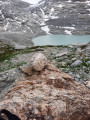 Vue du lac des sources inférieures de l'arc