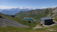 Vue du massif du Mont Blanc depuis le Col de Fenestral