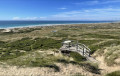 Vue du massif dunaire et de la table d'orientation d'Hattainville