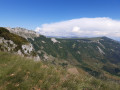 Vue du plateau d'Ambel depuis la crête de la Sausse