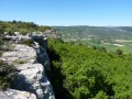 vue sentier qui longe la falaise