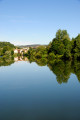 Vue sur Baume les Dames depuis le bord du Canal Rhin Rhone