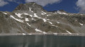 Vue sur l'embalse depuis le petit barrage