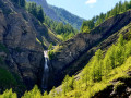 Vue sur la cascade de Valplane