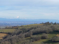 Vue sur la chaine des Alpes