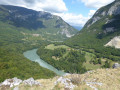 Vue sur la cluse et le Rhône