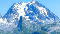 Vue sur la Grande Casse et les glaciers environnants.