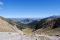 Vue sur la montée à la Portella de Mantet