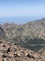 Vue sur la Revelata et Calvi depuis la pointe des Eboulis