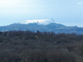 Vue sur la Rhune enneigée