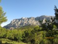 Vue sur la ste Victoire en début et en fin de parcours.