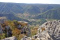 Vue sur la vallée de Tarn depuis le Roc des Agudes