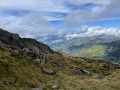 Vue sur la vallée entre les points 8 et 9